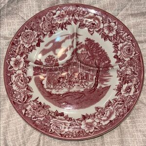 Vintage Shenango Roselyn Rose Pattern Dinner Plate